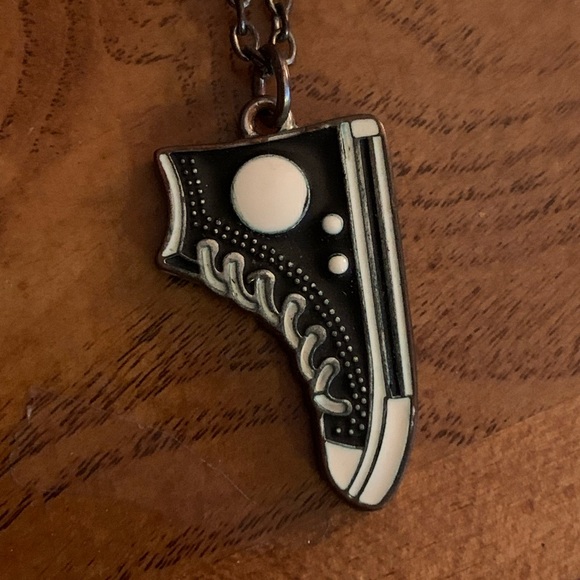 Converse Shoe Pendant Necklace - Picture 1 of 2
